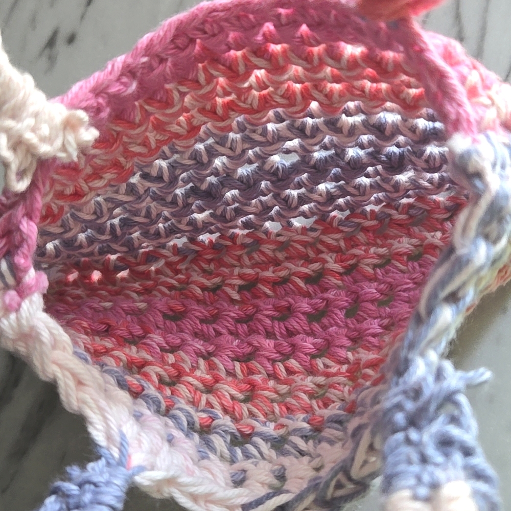 Handmade Knit Mini Purse - Picture 6 of 9